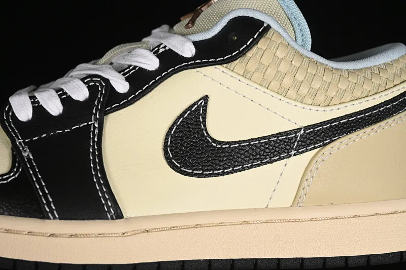 All categories Air Jordan Jordan series basketball shoes Air Jordan 1 Low G version pure original Air Jordan 1 Low "Coconut Milk Black" AJ1 Joe 1 island style low-top cultural basketball shoes HQ3437-101